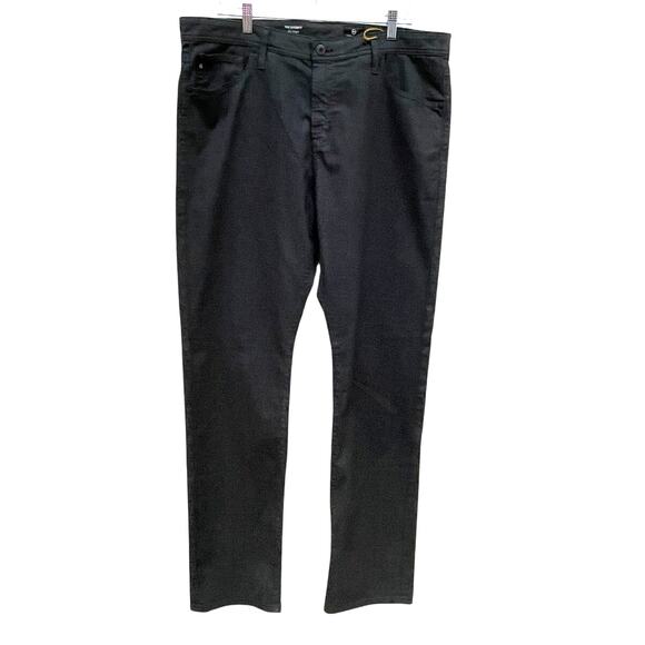 AG Adriano Goldschmied The Everett Slim Straight Gray Plaid Pants Men's 38 x 34 - Picture 1 of 9